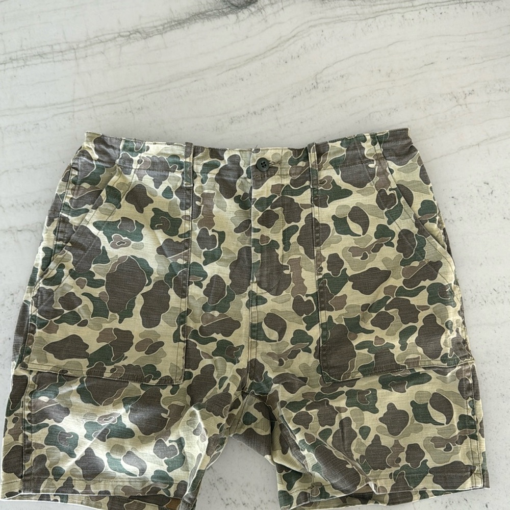 Flint and Tinder by Huckberry, camo shorts